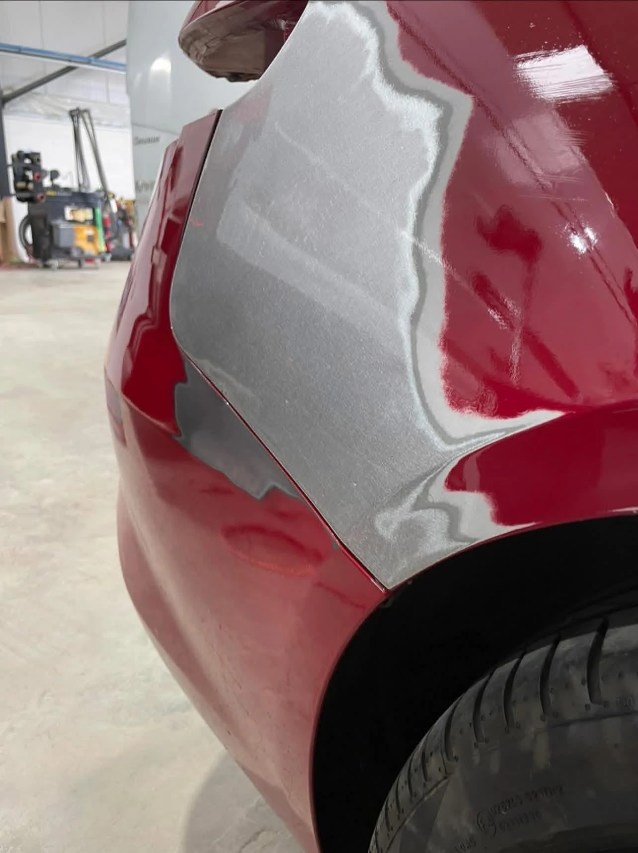 Alfa Romeo Giulia panel preparation